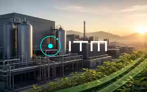 Moderne Industrieanlage für Wasserstofftechnologie bei Sonnenaufgang als Symbol für Erneuerbare Energien. - Foto: über boerse-global.de