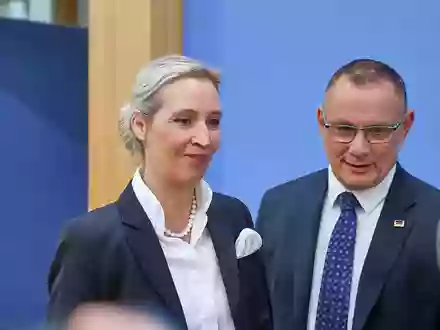 Tino Chrupalla und Alice Weidel (Archiv) - Foto: via dts Nachrichtenagentur