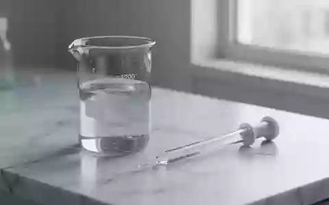 Ein steriler Labortisch mit Glasgefäßen und einer Pipette in hellem, natürlichem Tageslicht. - Foto: über boerse-global.de