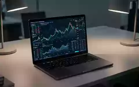 Ein moderner Arbeitsplatz mit einem Laptop, auf dem komplexe Finanzdiagramme und Datenvisualisierungen zu sehen sind. - Foto: über boerse-global.de