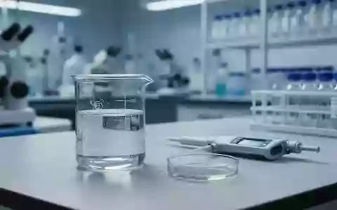 Ein modernes pharmazeutisches Labor mit Laborgeräten, Pipetten und Glasgefäßen auf einem Labortisch. - Foto: über boerse-global.de