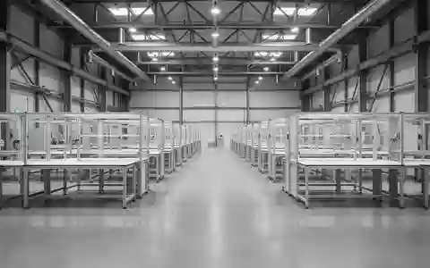 Eine weitläufige, moderne Forschungshalle mit leeren, modularen Arbeitszellen auf poliertem Betonboden. - Foto: über boerse-global.de