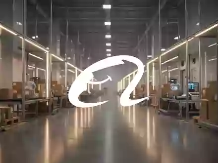 Abstraktes Bild eines modernen Logistikzentrums, das Qualitätssicherung und globalen Handel symbolisiert. - Foto: über boerse-global.de