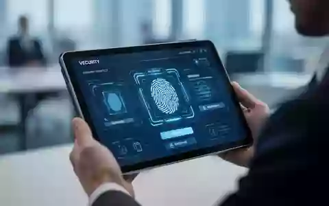 Ein moderner Tablet-Bildschirm zeigt eine digitale Identitätsprüfung in einer professionellen Büroumgebung. - Foto: über boerse-global.de