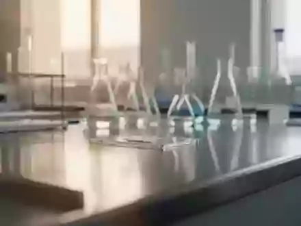 Eine saubere, minimalistische Laborumgebung mit Edelstahlflächen und natürlichem Licht ohne erkennbare Medikamente. - Foto: über boerse-global.de