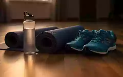 Symbolbild: Yogamatte, Trinkflasche und Laufschuhe - Foto: über boerse-global.de