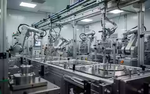 Moderne Reinraum-Fertigungshalle für Halbleiter mit hochpräzisen Produktionsmaschinen in industrieller Umgebung. - Foto: über boerse-global.de