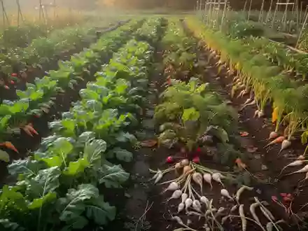 Ein üppiger Gemüsegarten mit einer Vielfalt an Pflanzen in natürlichem Licht. - Foto: über boerse-global.de