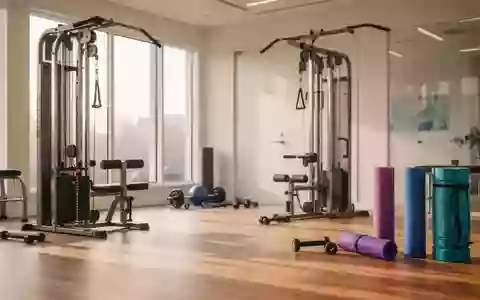 Heller, moderner Trainingsraum in einer orthopädischen Praxis mit hochwertigen Fitnessgeräten und minimalistischem Design. - Foto: über boerse-global.de
