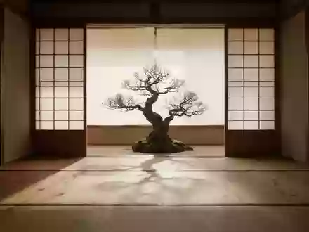 Ein minimalistischer Meditationsraum mit Holzboden und sanftem, natürlichem Lichteinfall, der eine Atmosphäre der Ruhe ausstrahlt. - Foto: über boerse-global.de