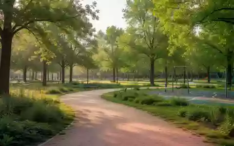 Ein sonniger Park mit einem geschwungenen Kiesweg zwischen grünen Bäumen und Wiesen als Symbol für aktive Gesundheitsförderung. - Foto: über boerse-global.de