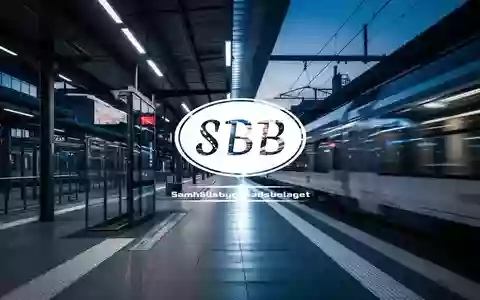 Abstrakte Darstellung einer modernen Schweizer Bahnstation in der Abenddämmerung. - Foto: über boerse-global.de