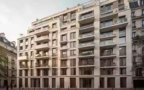 Moderne Wohnhausfassade in einem französischen Stadtviertel bei Tageslicht. - Foto: über boerse-global.de