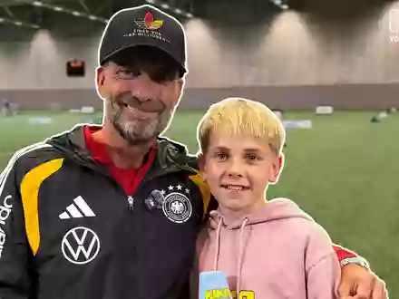 Jürgen Klopp: Wenn's nach mir geht, zwei Stunden Sport am Tag! / KiKA-Kinder-Kommentator Charlie (14) interviewt Bundestrainer - Foto: presseportal.de