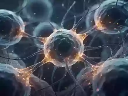 Mikroskopische Aufnahme zellulärer Strukturen, die die biologische Energieproduktion und mitochondriale Netzwerke darstellt. - Foto: über boerse-global.de