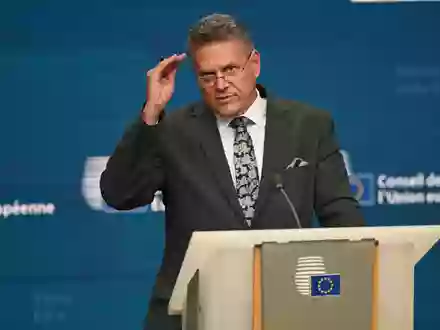 Wenn sich die Entwicklung fortsetzt, könnten wir den bisherigen Rekord übertreffen, sagt EU-Handelskommissar Maroc Sefcovic. (Archivbild) - Foto: Ansgaar Haase/dpa