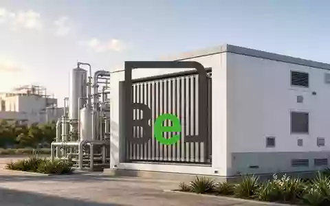 Moderne Wasserstoff-Brennstoffzellen-Anlage in einem sonnendurchfluteten Industriepark. - Foto: über boerse-global.de