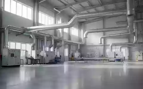Eine sterile, moderne Industriehalle mit Lüftungssystemen und Betonboden als Symbol für Arbeitsschutz. - Foto: über boerse-global.de