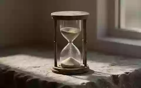 Eine Nahaufnahme einer Sanduhr auf einem steinernen Untergrund, die den stetigen Verlauf der Zeit symbolisiert. - Foto: über boerse-global.de