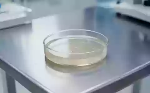 Eine sterile Petrischale auf einem metallischen Labortisch in einem klinischen Forschungsumfeld. - Foto: über boerse-global.de