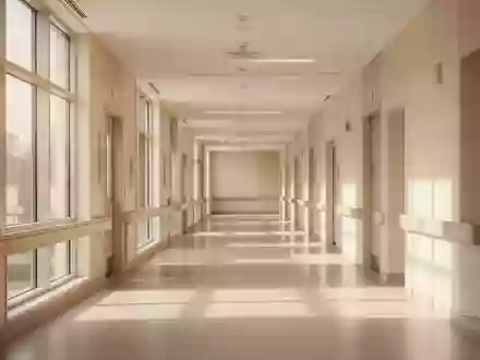 Ein heller, moderner Krankenhausflur mit einfallendem Tageslicht und minimalistischer Architektur. - Foto: über boerse-global.de