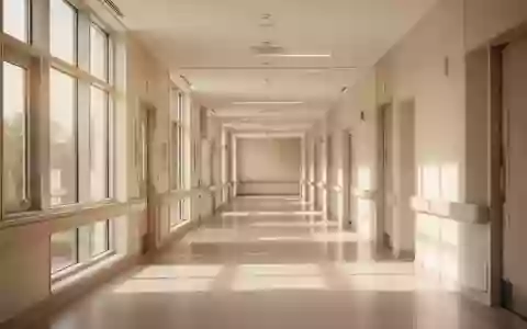 Ein heller, moderner Krankenhausflur mit einfallendem Tageslicht und minimalistischer Architektur. - Foto: über boerse-global.de