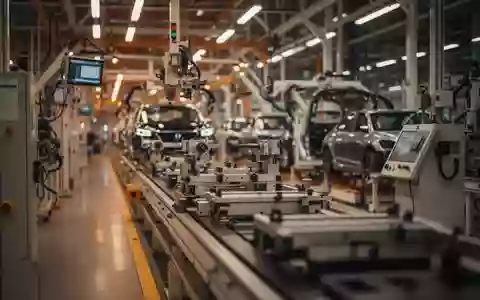 Moderne Produktionshalle eines Automobilzulieferers mit Fokus auf Fertigungsmaschinen. - Foto: über boerse-global.de