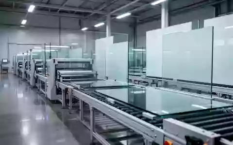 Eine industrielle Fertigungshalle für großflächige Glaspaneele mit automatisierten Produktionsanlagen. - Foto: über boerse-global.de