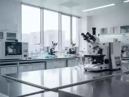 Ein modernes, helles medizinisches Forschungslabor mit hochwertiger Ausstattung und neutraler Ästhetik. - Foto: über boerse-global.de