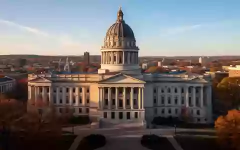 Das Kapitol des US-Bundesstaates Pennsylvania in Harrisburg bei goldenem Nachmittagslicht. - Foto: über boerse-global.de