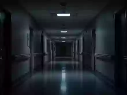 Ein leerer, ruhig beleuchteter Krankenhausflur in der Nacht mit spiegelndem Boden und gedämpftem Licht. - Foto: über boerse-global.de