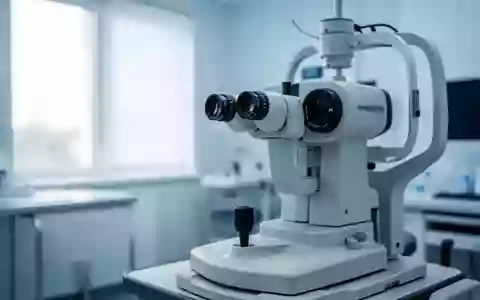 Ein modernes medizinisches Gerät für die Augenheilkunde in einer hellen, professionellen Praxisumgebung. - Foto: über boerse-global.de