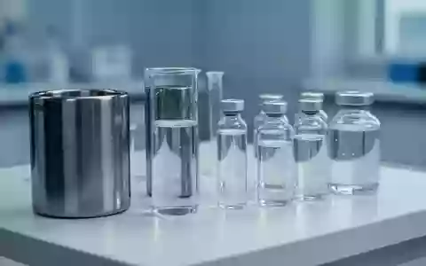 Laborumgebung mit sterilen Glasgefäßen und Zentrifugenröhrchen auf einer weißen Oberfläche in einer klinischen Einrichtung. - Foto: über boerse-global.de
