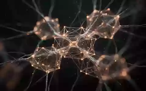 Abstrakte Darstellung neuronaler Netzwerke und synaptischer Verbindungen in einem dunklen, minimalistischen Raum. - Foto: über boerse-global.de