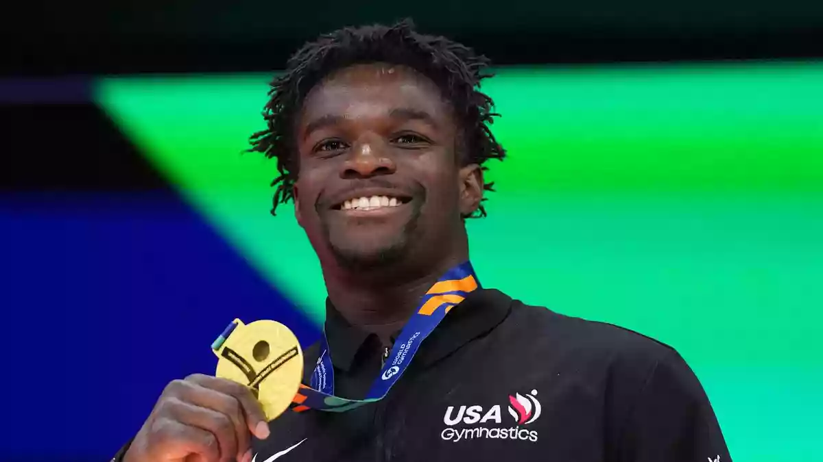 Gold am Boden: Frederick Richards. - Bild: Francisco Seco/AP/dpa
