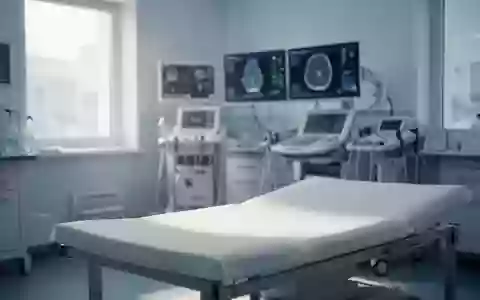 Ein steriler, heller Untersuchungsraum in einer medizinischen Klinik mit einem leeren Behandlungstisch. - Foto: über boerse-global.de