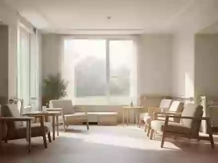 Ein heller, modern gestalteter Wohnraum mit warmem Tageslicht und minimalistischer Einrichtung für die häusliche Pflege. - Foto: über boerse-global.de