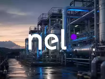 Industrielle Wasserstoff-Anlage bei Dämmerung zur Symbolisierung der Energiewende. - Foto: über boerse-global.de