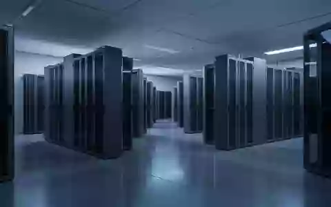 Moderne, minimalistische Laborumgebung mit Server-Racks in kühlem blauen Licht. - Foto: über boerse-global.de