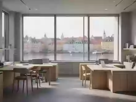 Ein minimalistisches, modernes Büro in einem dänischen Regierungsgebäude mit hellem Holz und ruhiger Atmosphäre. - Foto: über boerse-global.de
