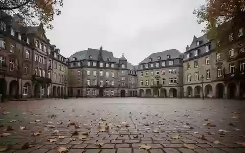 Ein leerer, historischer Marktplatz in der Koblenzer Innenstadt an einem bewölkten Herbsttag. - Foto: über boerse-global.de