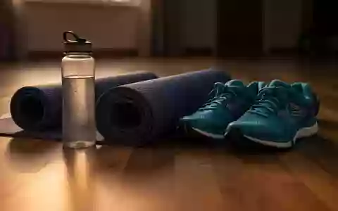 Symbolbild: Yogamatte, Trinkflasche und Laufschuhe - Foto: über boerse-global.de
