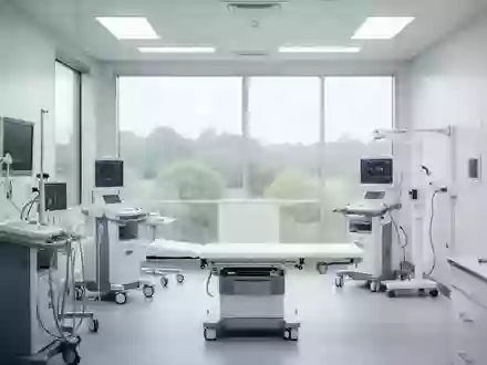 Ein minimalistisch gestaltetes, steriles Untersuchungszimmer in einer modernen medizinischen Einrichtung mit Tageslicht. - Foto: über boerse-global.de