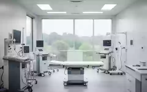 Ein minimalistisch gestaltetes, steriles Untersuchungszimmer in einer modernen medizinischen Einrichtung mit Tageslicht. - Foto: über boerse-global.de