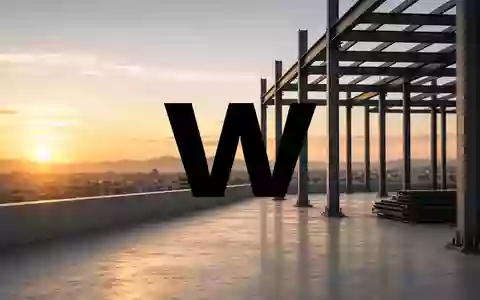 Abstrakte Darstellung einer modernen Baustelle bei Sonnenaufgang, symbolisierend Stabilität und Marktbeobachtung. - Foto: über boerse-global.de
