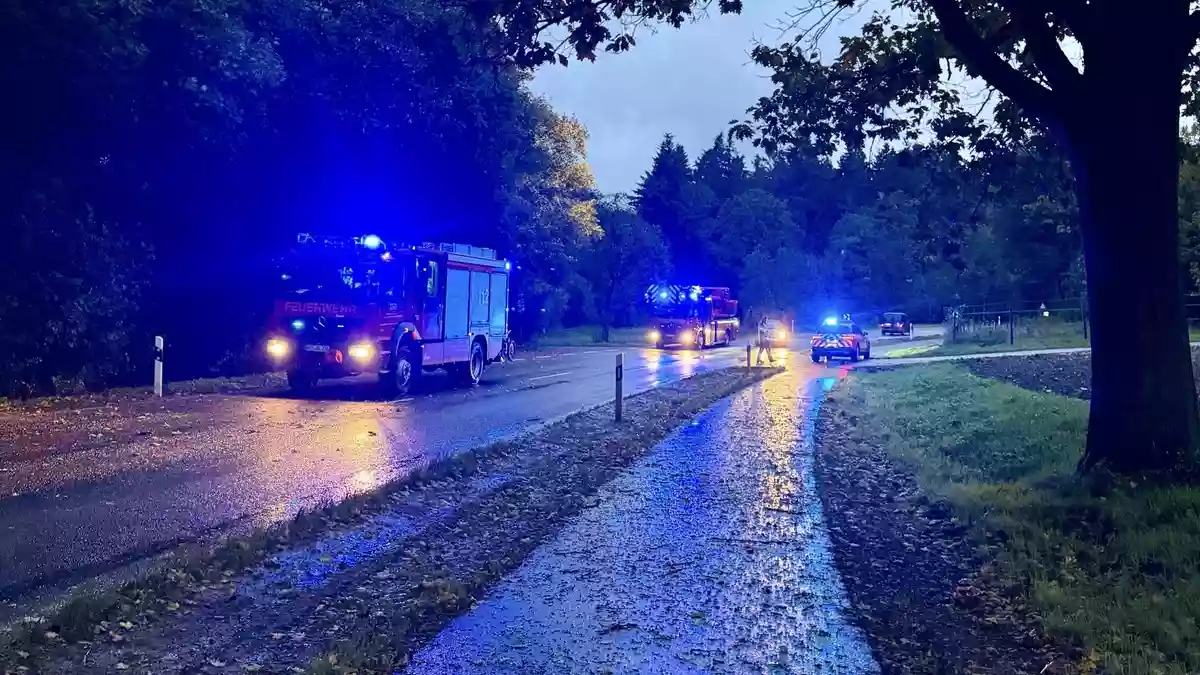 FW Alpen: Stürmischer Start ins Wochenende für die Feuerwehr Alpen - Bild: presseportal.de