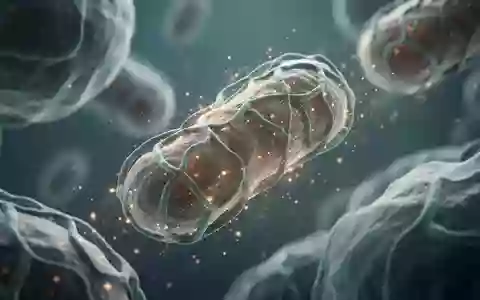 Abstrakte, mikroskopische Darstellung zellulärer Strukturen und Mitochondrien in einem wissenschaftlichen Kontext. - Foto: über boerse-global.de
