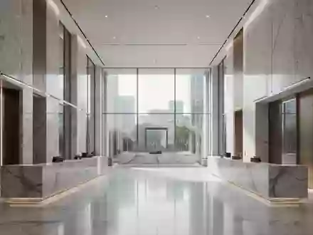 Modernes, minimalistisches Interieur eines europäischen Finanzinstituts mit klaren architektonischen Linien und natürlichem Licht. - Foto: über boerse-global.de