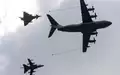Zwei Flugzeuge vom Typ A400M sollen zur Betankung von Kampfjets bei der Übung eingesetzt werden. - Foto: Stefan Sauer/dpa