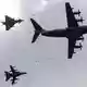 Zwei Flugzeuge vom Typ A400M sollen zur Betankung von Kampfjets bei der Übung eingesetzt werden. - Bild: Stefan Sauer/dpa